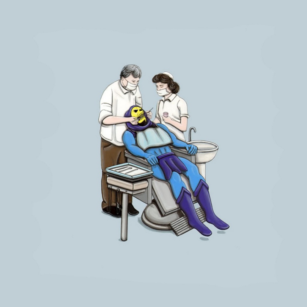 Скелетор у стоматолога