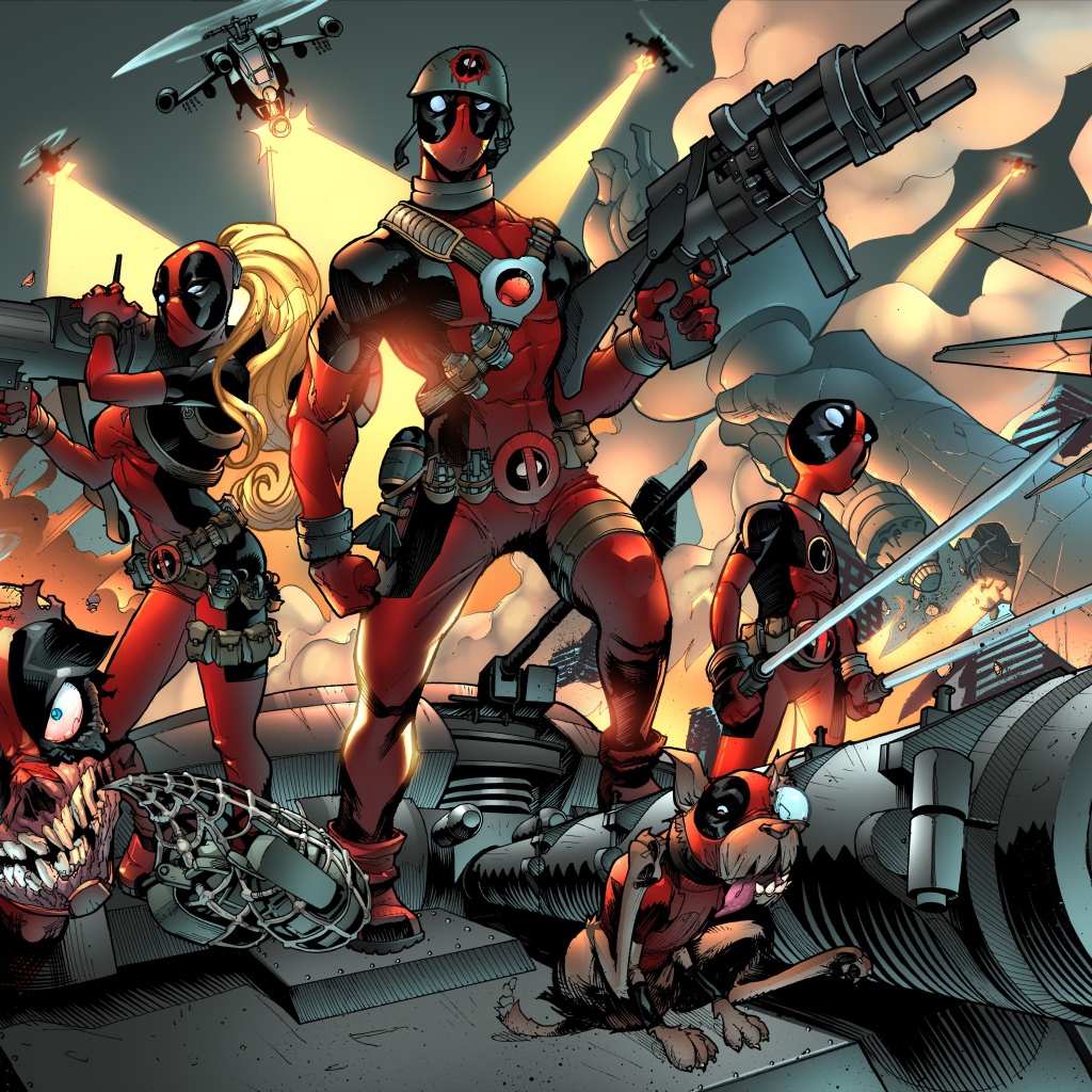 Супергерои из комикса Дэдпул