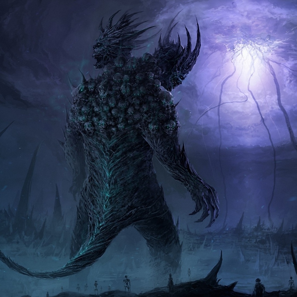 Хвостатый двуголовый монстр