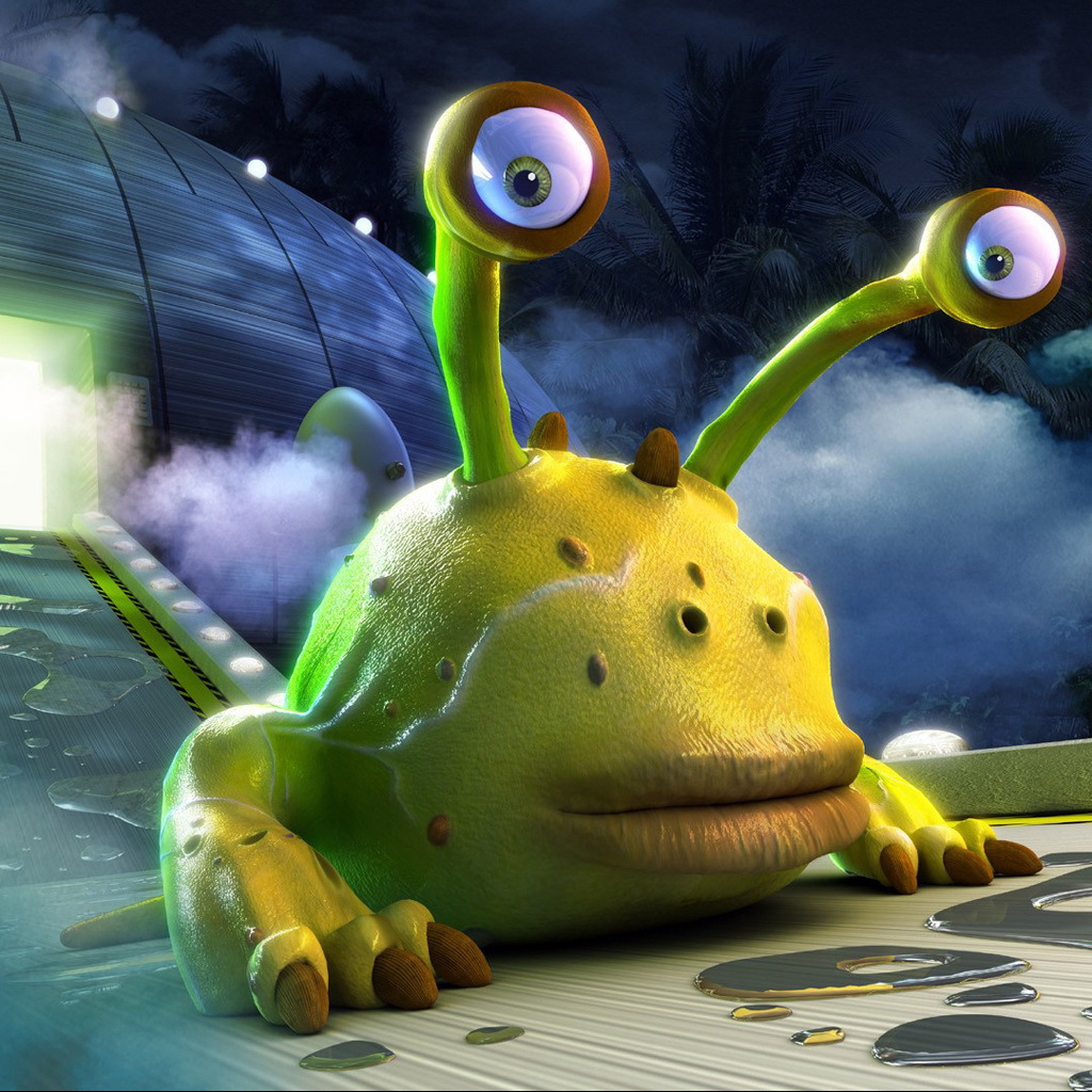 Инопланетянин вышел из корабля