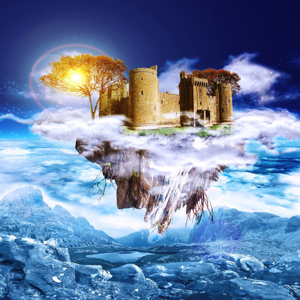 Замок на летающем острове