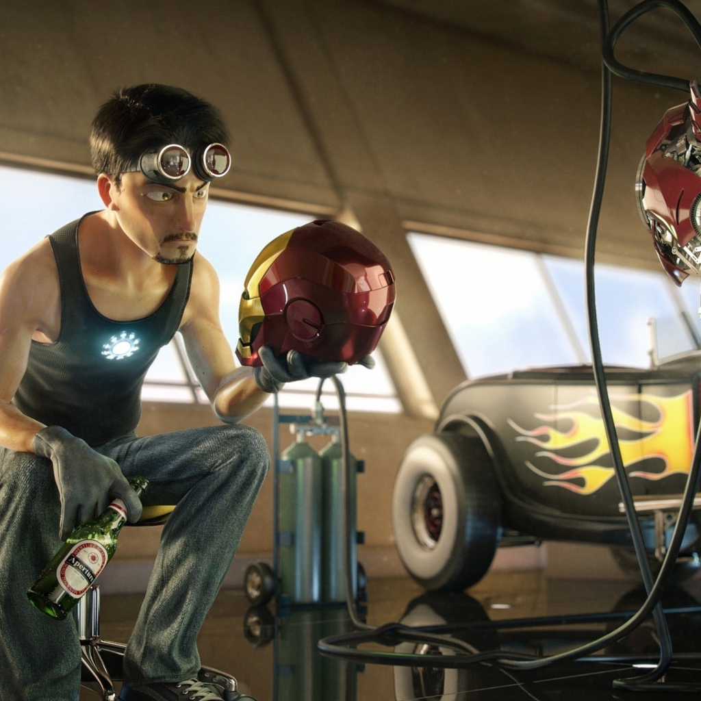 Создатель Железного человека за работой