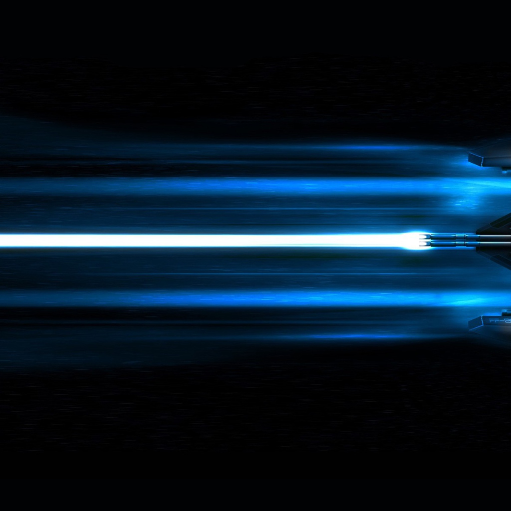 Плазменный след космического корабля