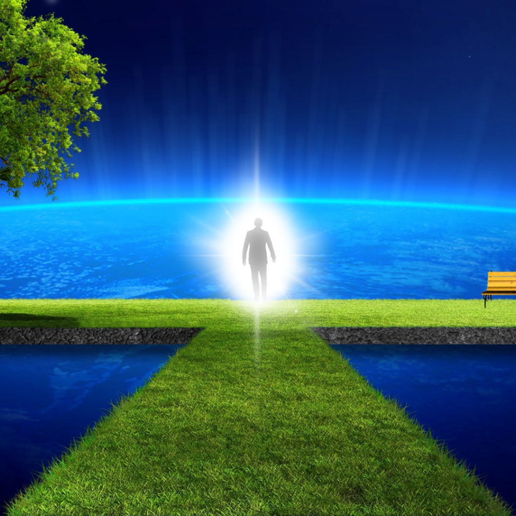 Душа человека на небесах