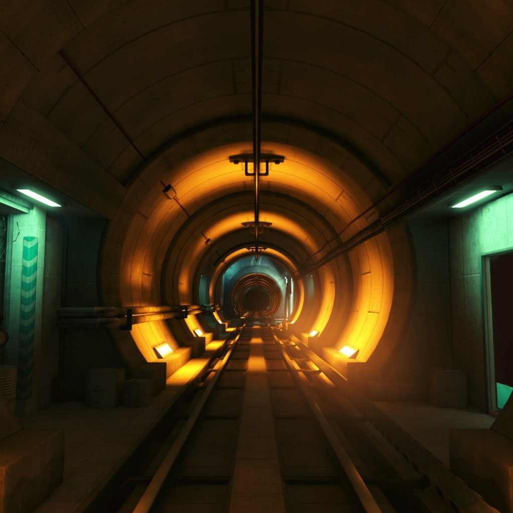 Подземный тоннель метро