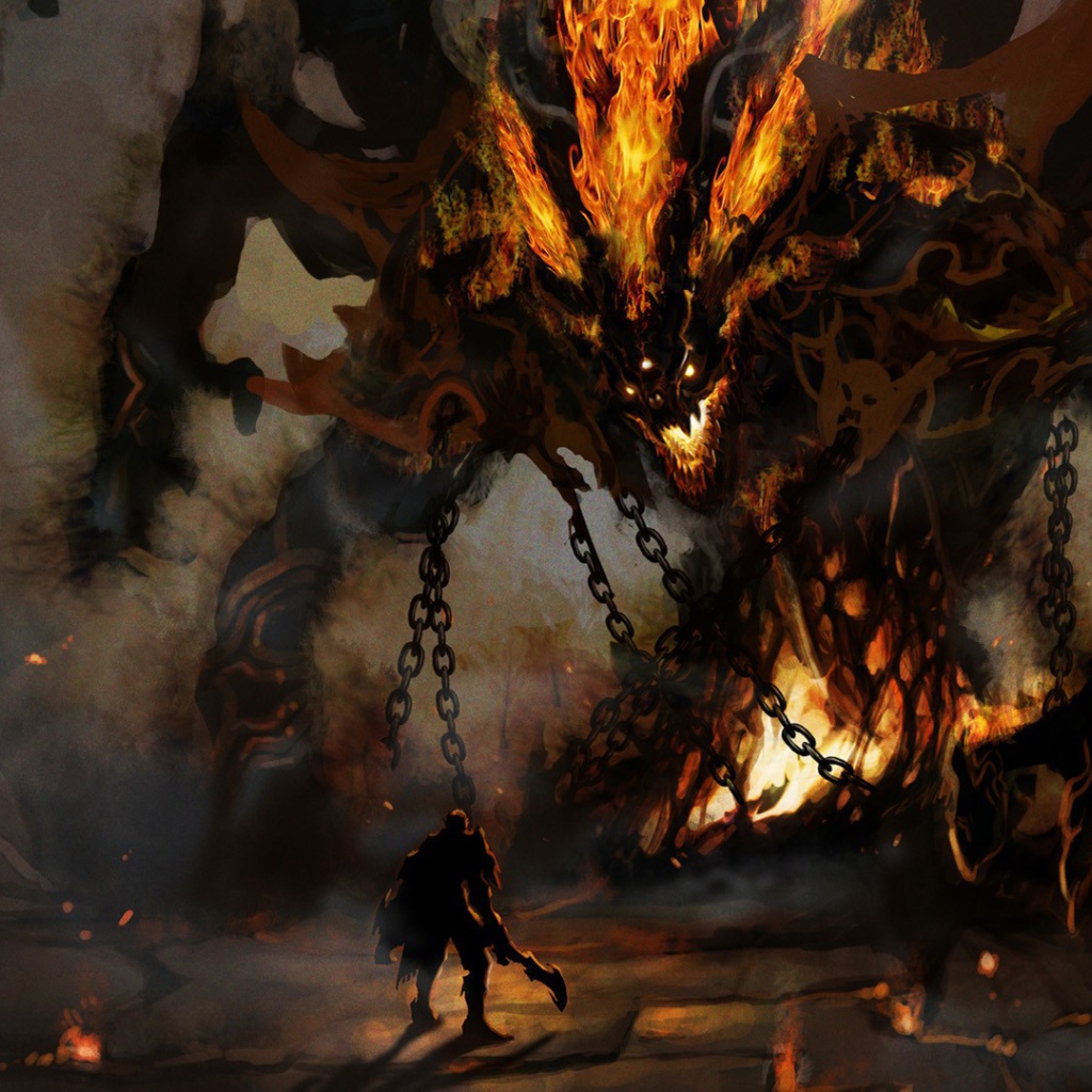 Неравная схватка с порождением демонов