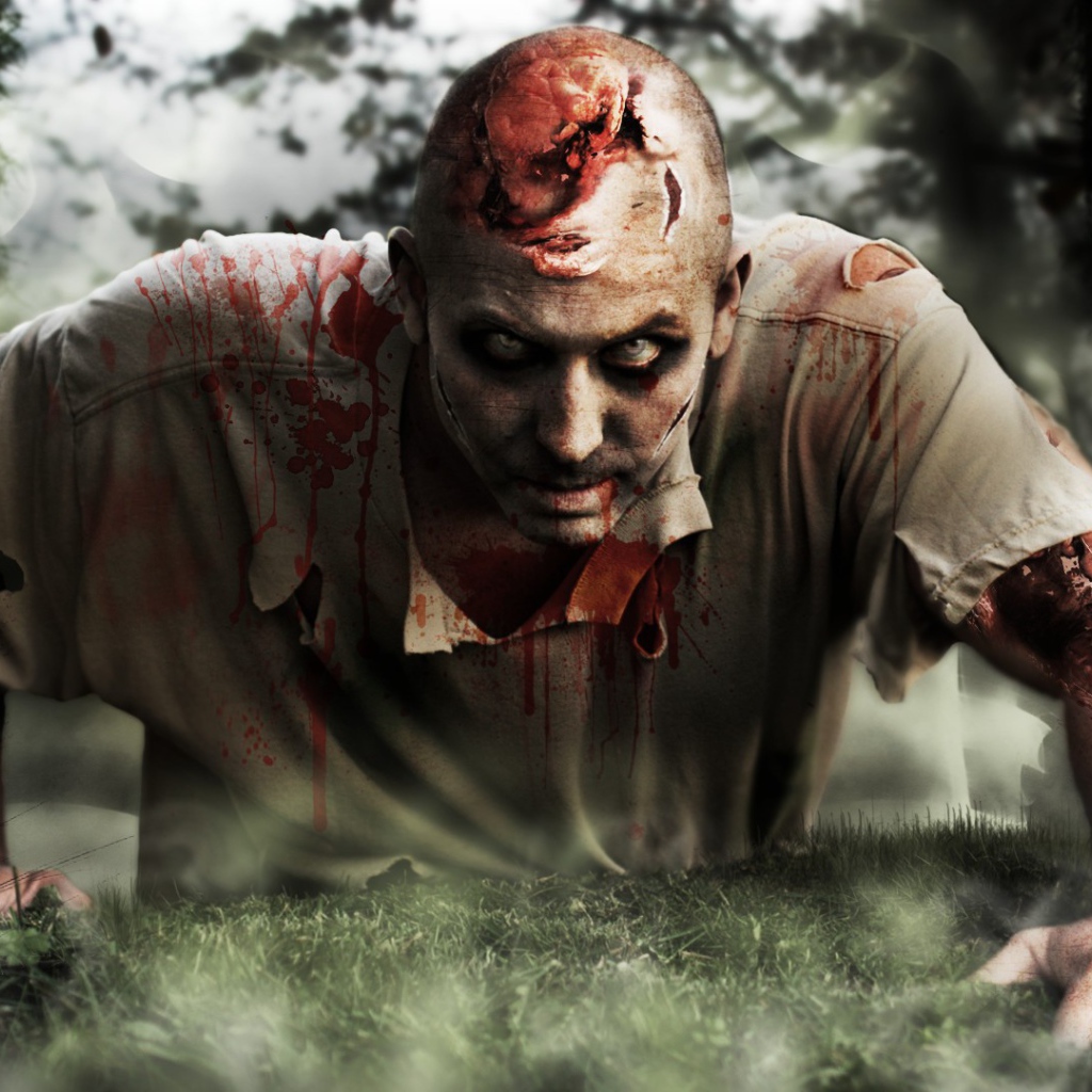 Зомби весь в крови
