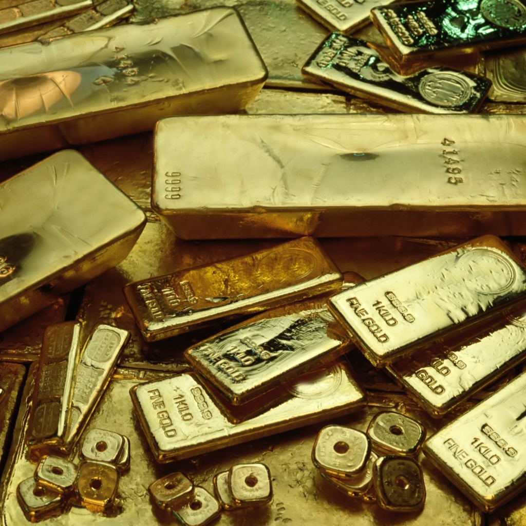 Разные золотые слитки