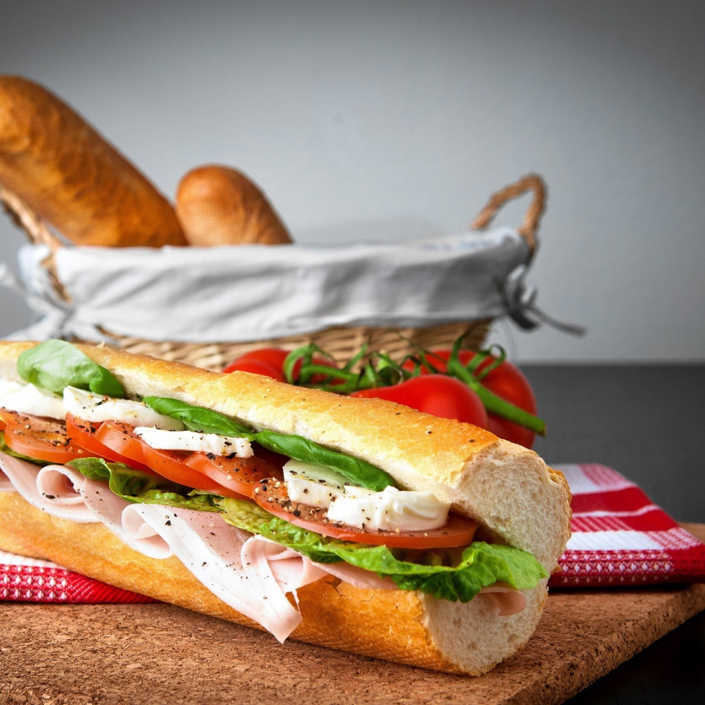 Бутерброд из багета