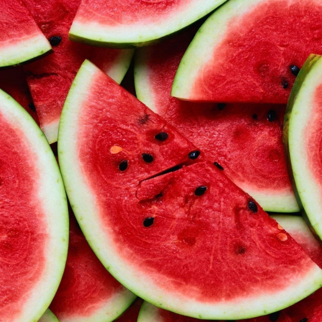 Ломтики спелого арбуза, фон