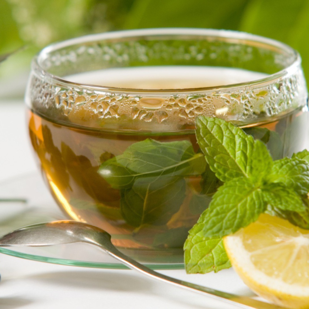 Мятный чай с лимоном