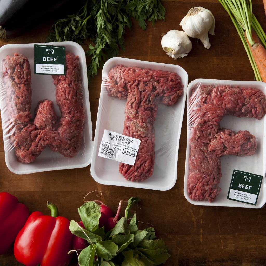 Креативная упаковка мясного фарша