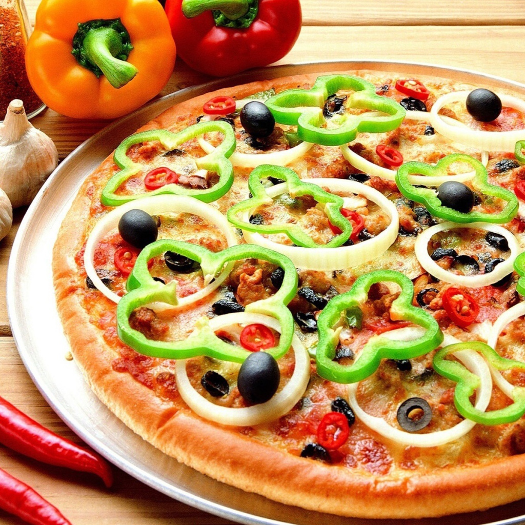 Pizza with pepper
