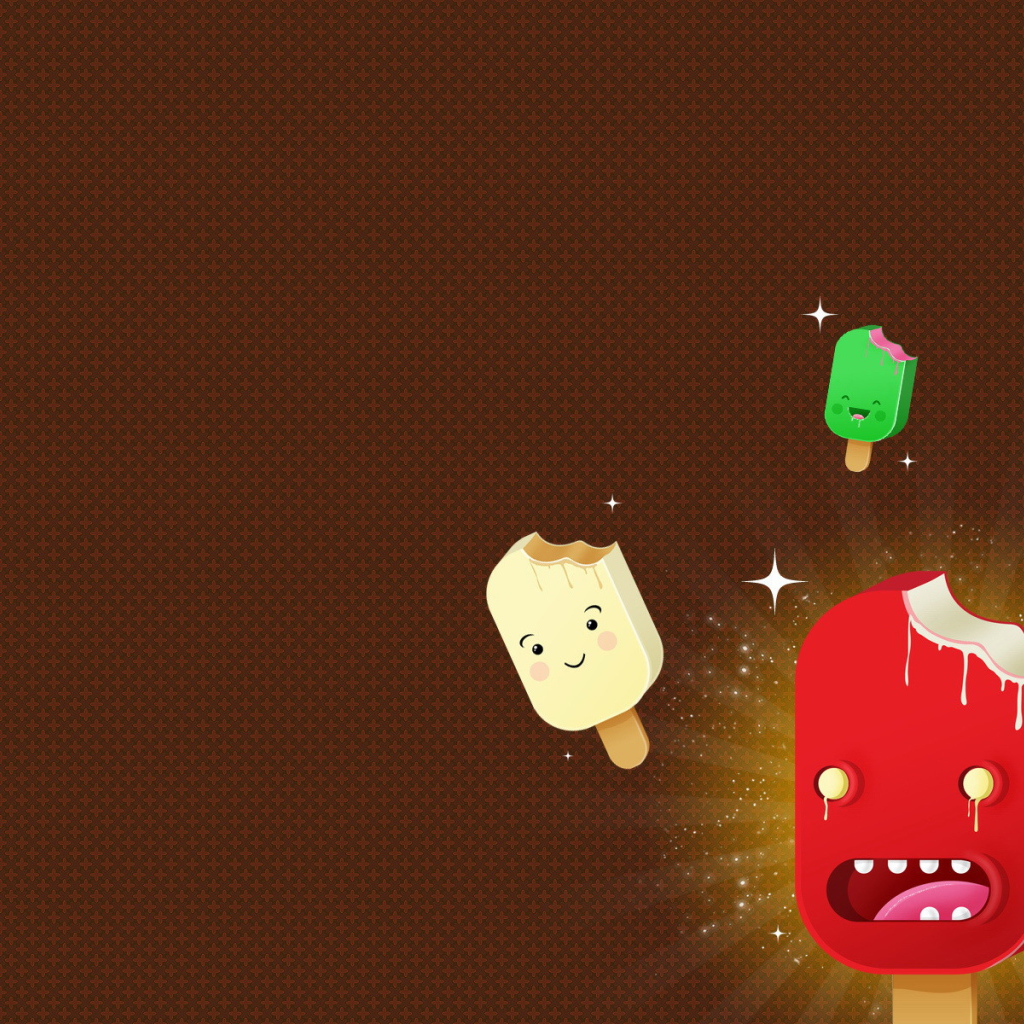 Надкушенные мороженое