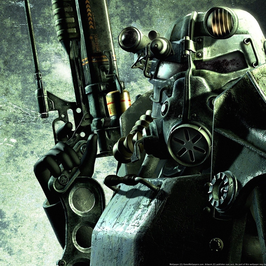 Солдат в экипировке в игре Fallout 3