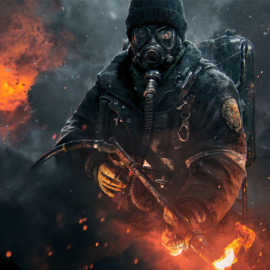 Солдат с огнеметом в игре Tom Clancy's The Division