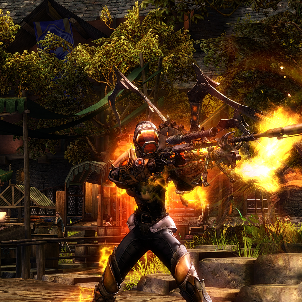 Солдат с винтовкой в игре Guild Wars 2