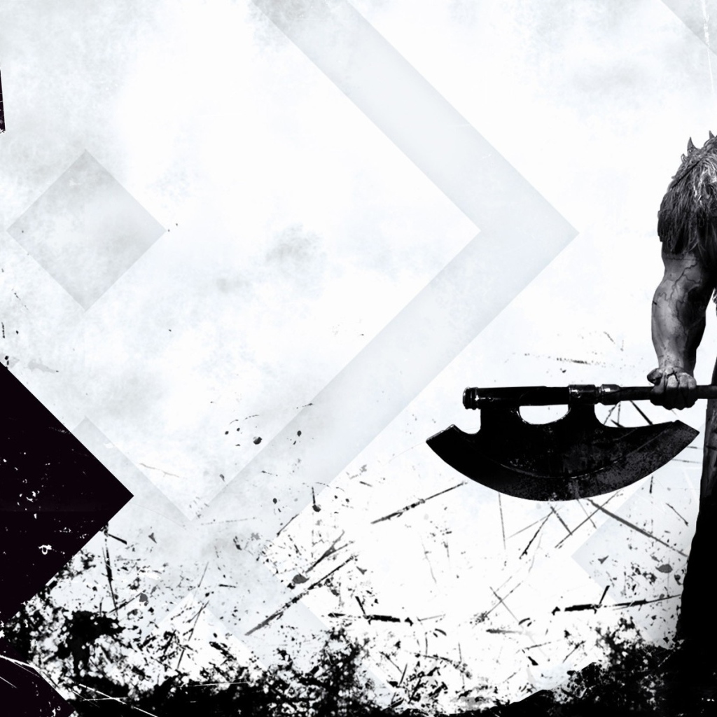 Воин с топором из игры Magic The Gathering