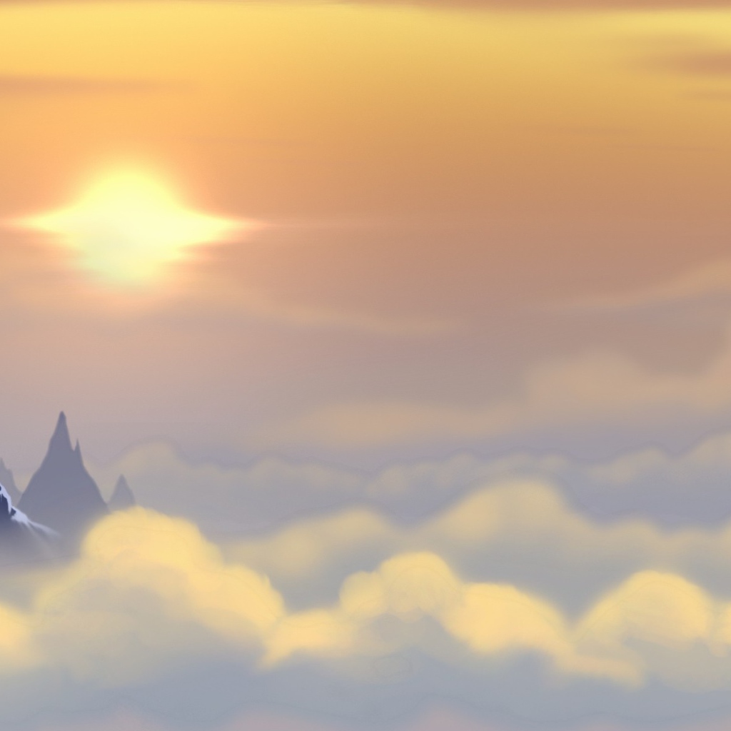 Над облаками, фон игры Bejeweled 3