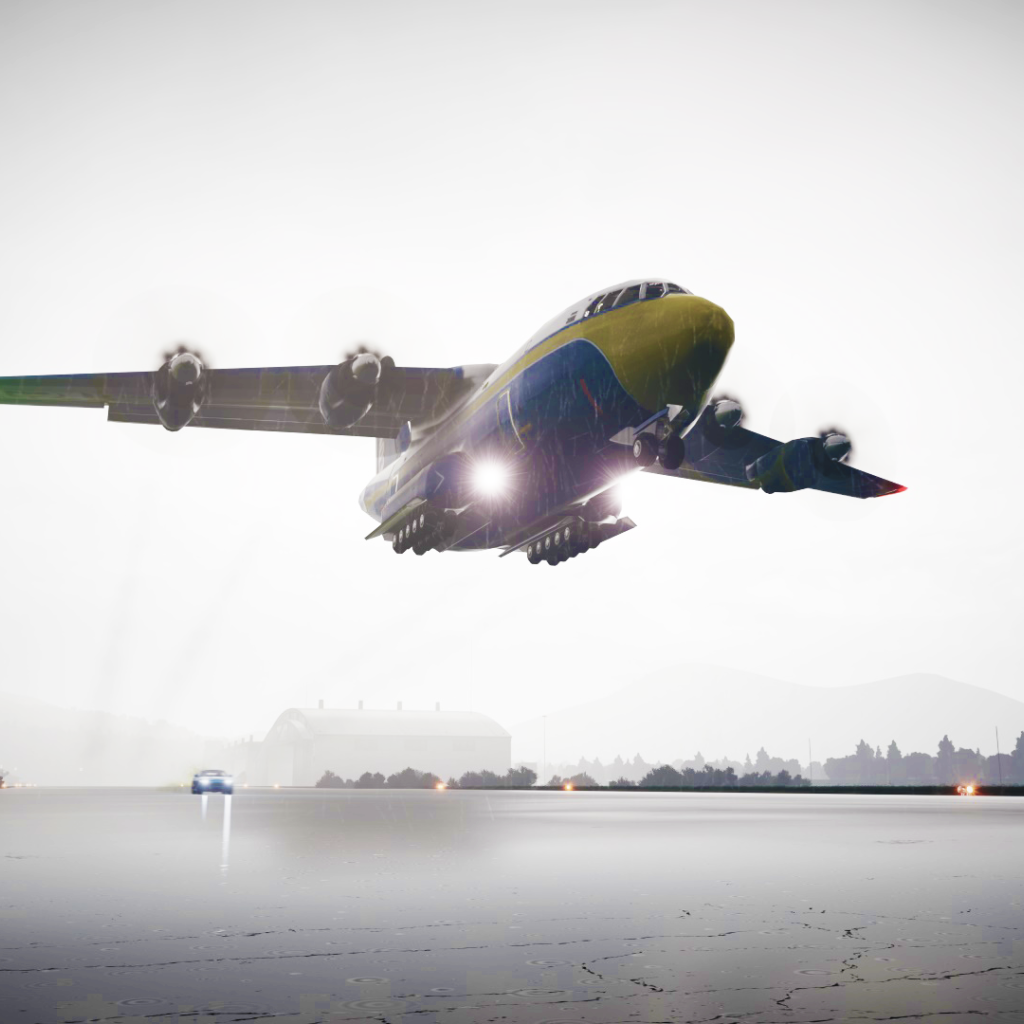 Самолет над гоночной трассой в игре Forza Horizon