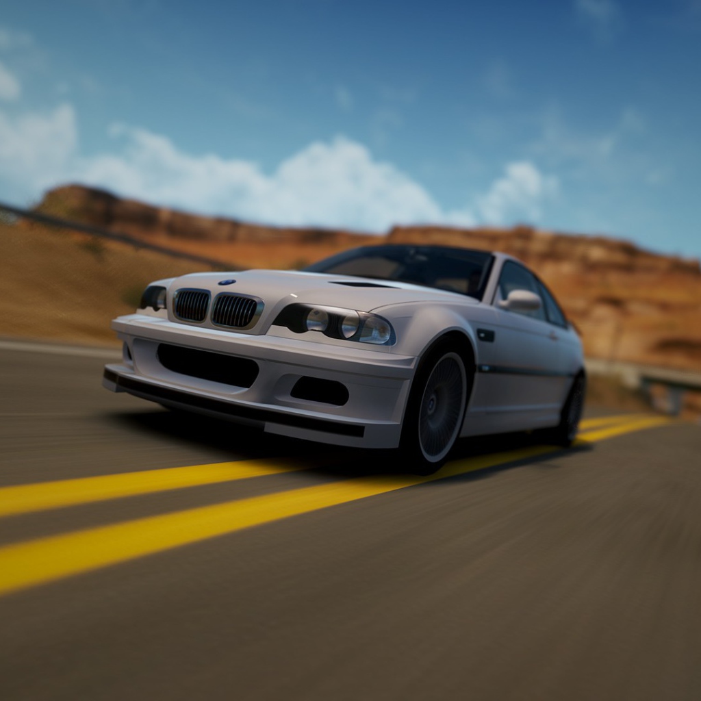 БМВ на трассе в игре Forza Horizon