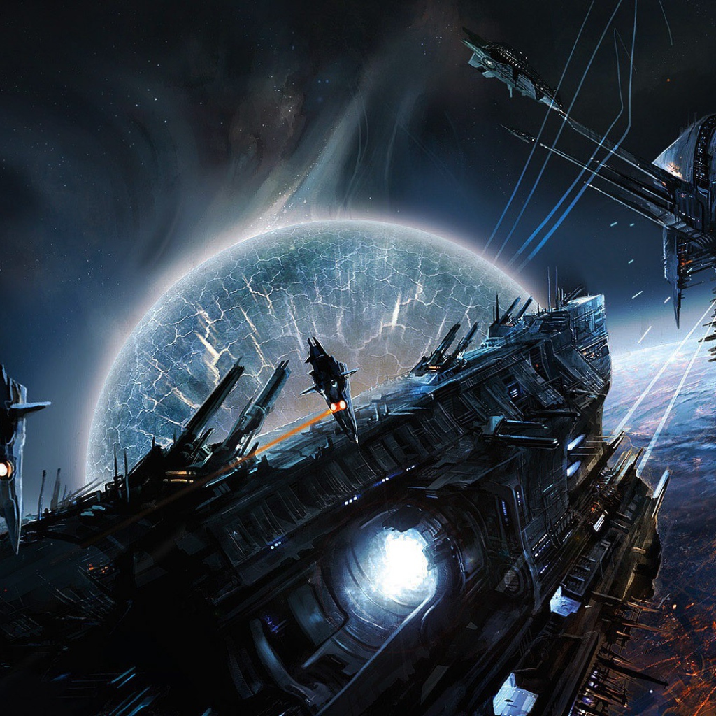 Сражение в космической стратегии EVE Online