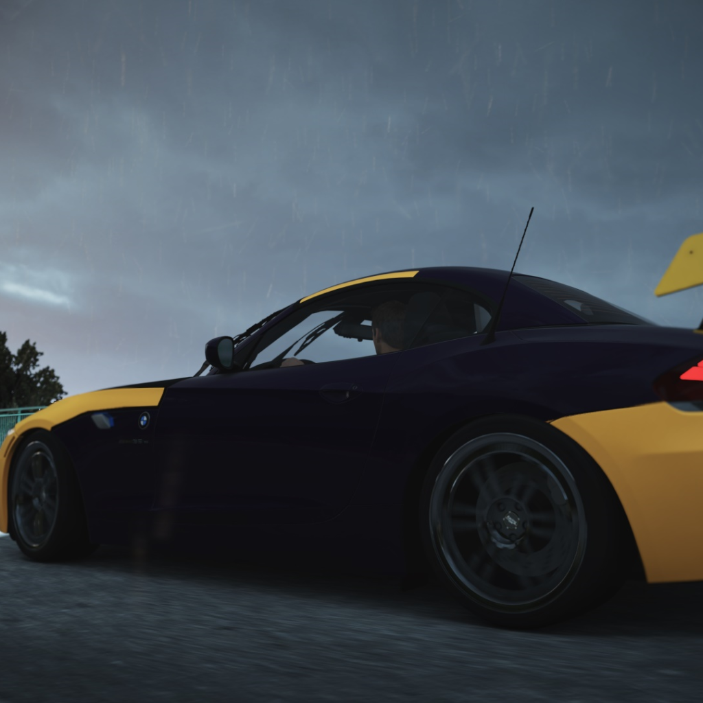 Черно оранжевый БМВ в игре Forza Horizon 2