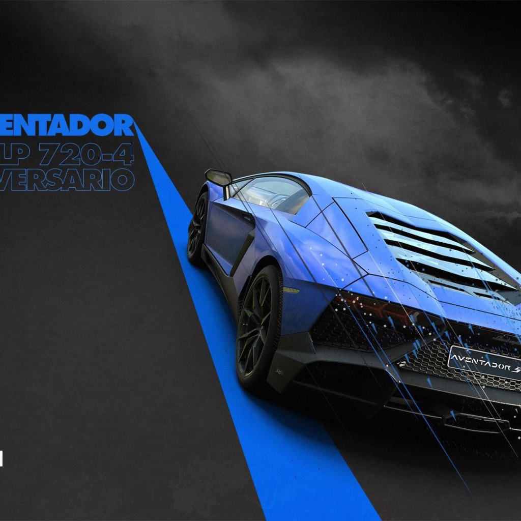 Голубой Ламборгини в игре Driveclub