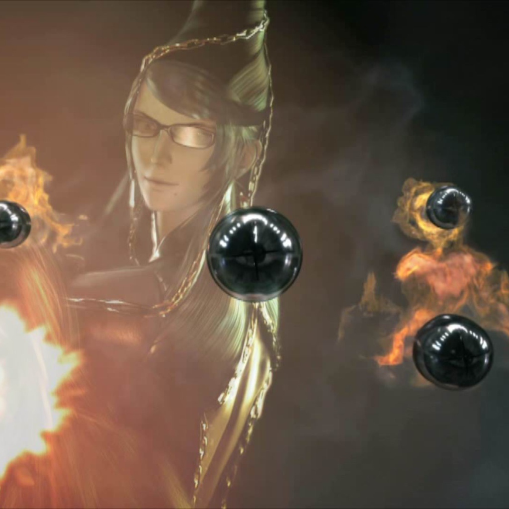 Пули летят в игре Bayonetta 2