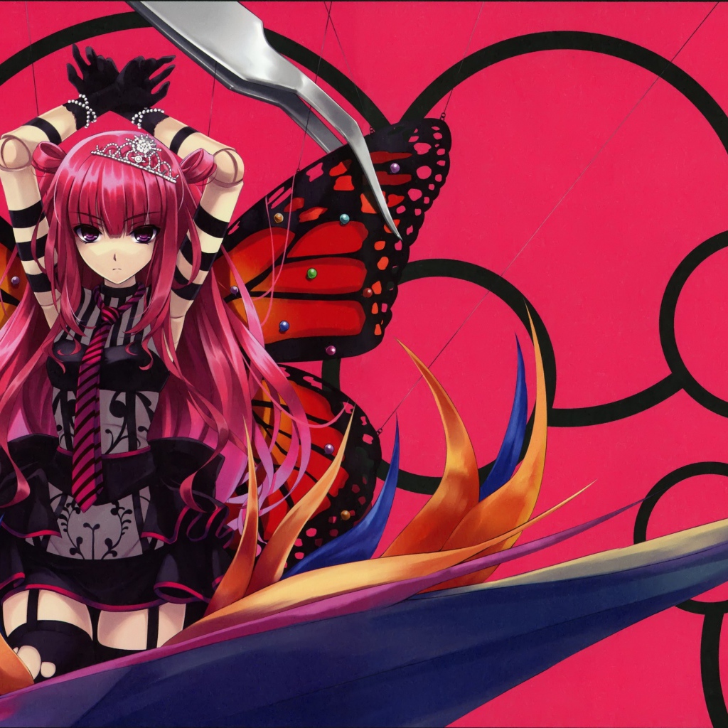 Девушка бабочка из музыкальной игры Beatmania
