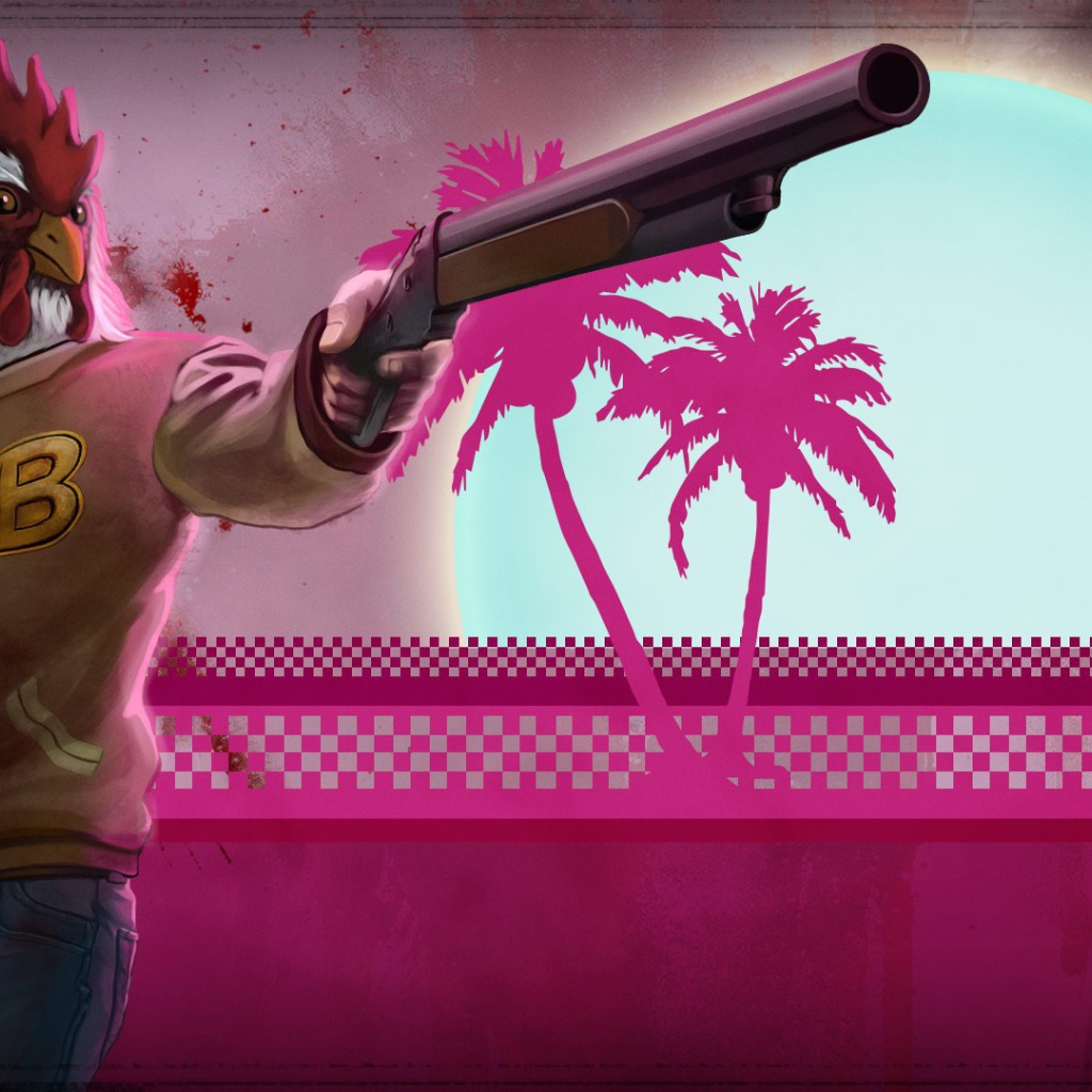 Петух из игры Hotline Miami