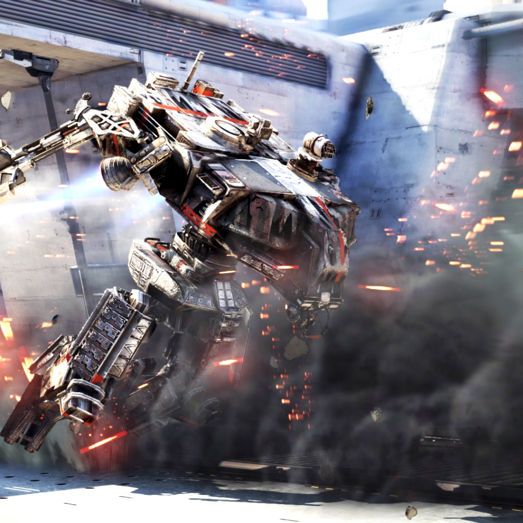 Бой в игре Hawken