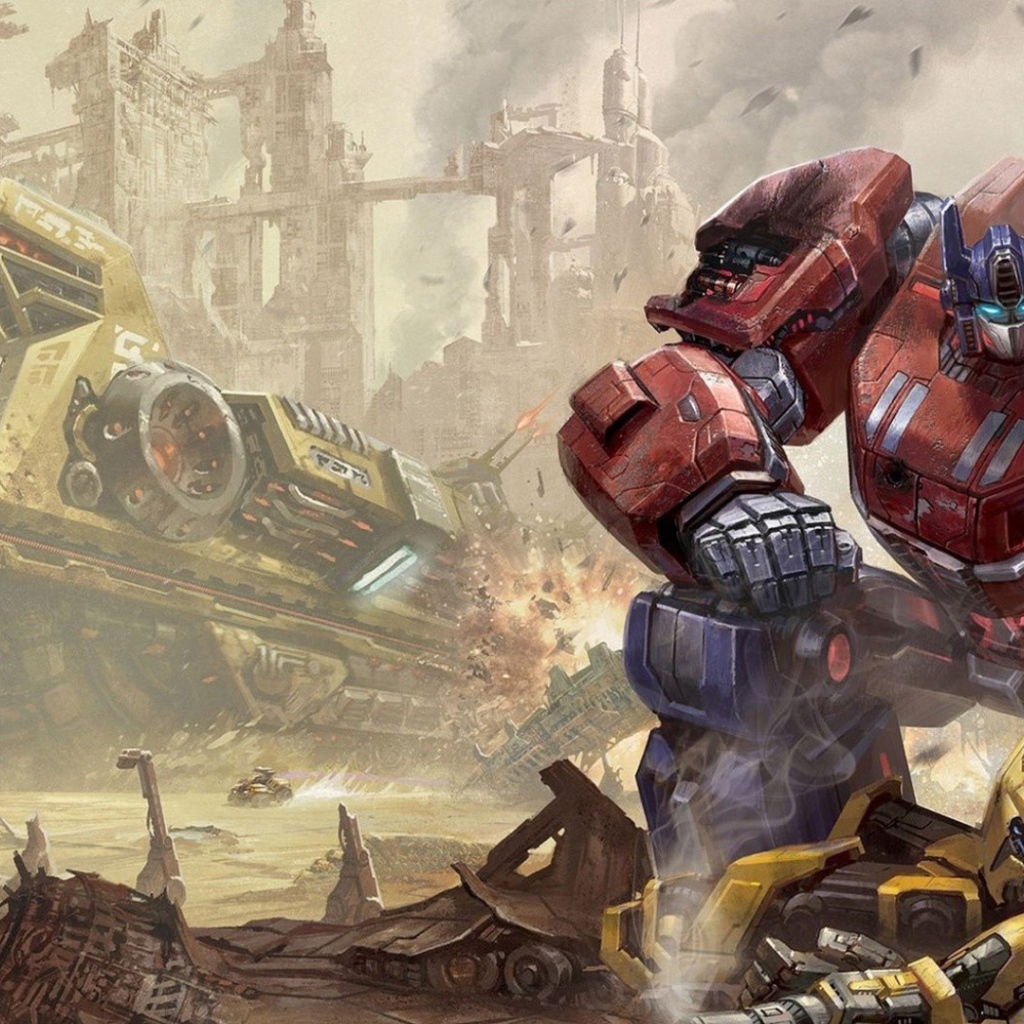 Бой в игре Transformers