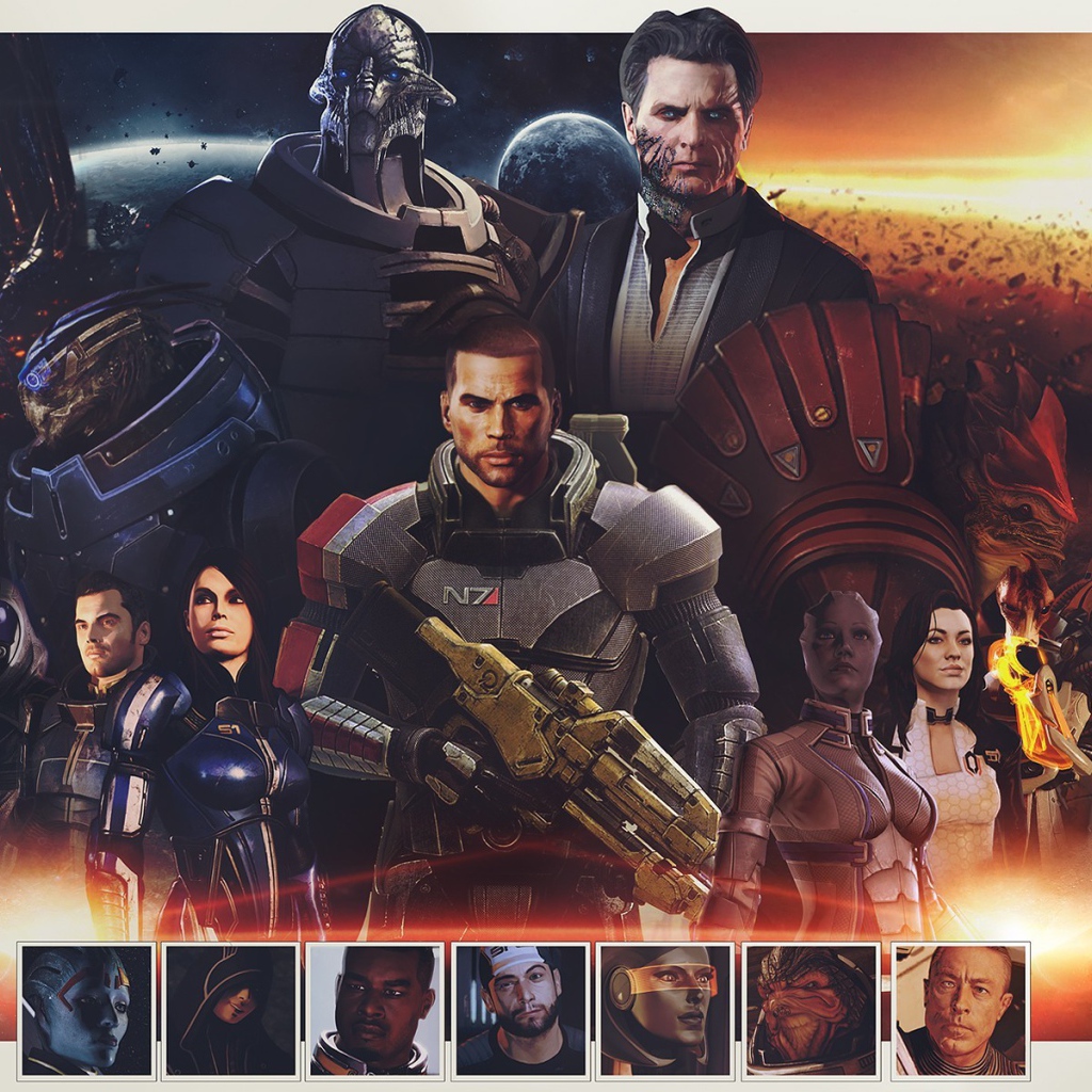 Коммандор Шеппард из игры Mass Effect