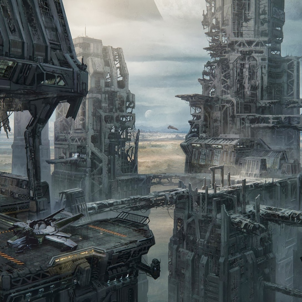 Постройки космопорта в игре Star Citizen