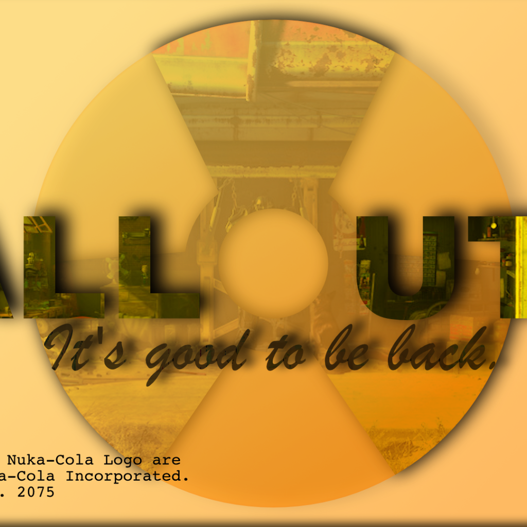 Креативный постер игры Fallout 4