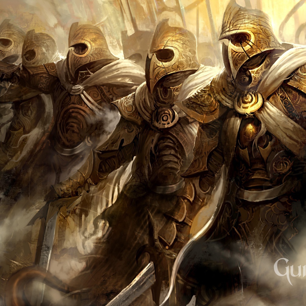 Отряд воинов из игры Guild Wars