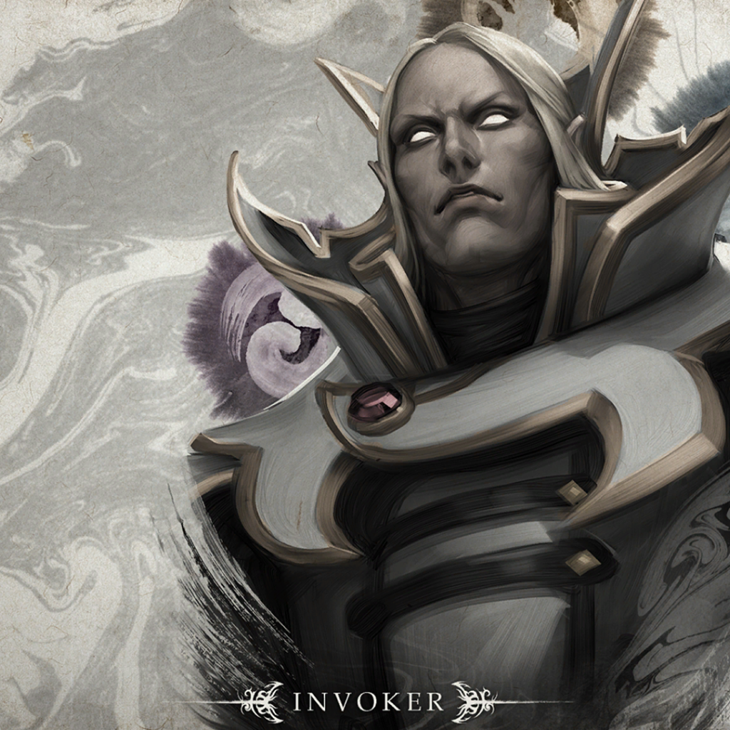 Эльф Инвокер в игре Dota 2