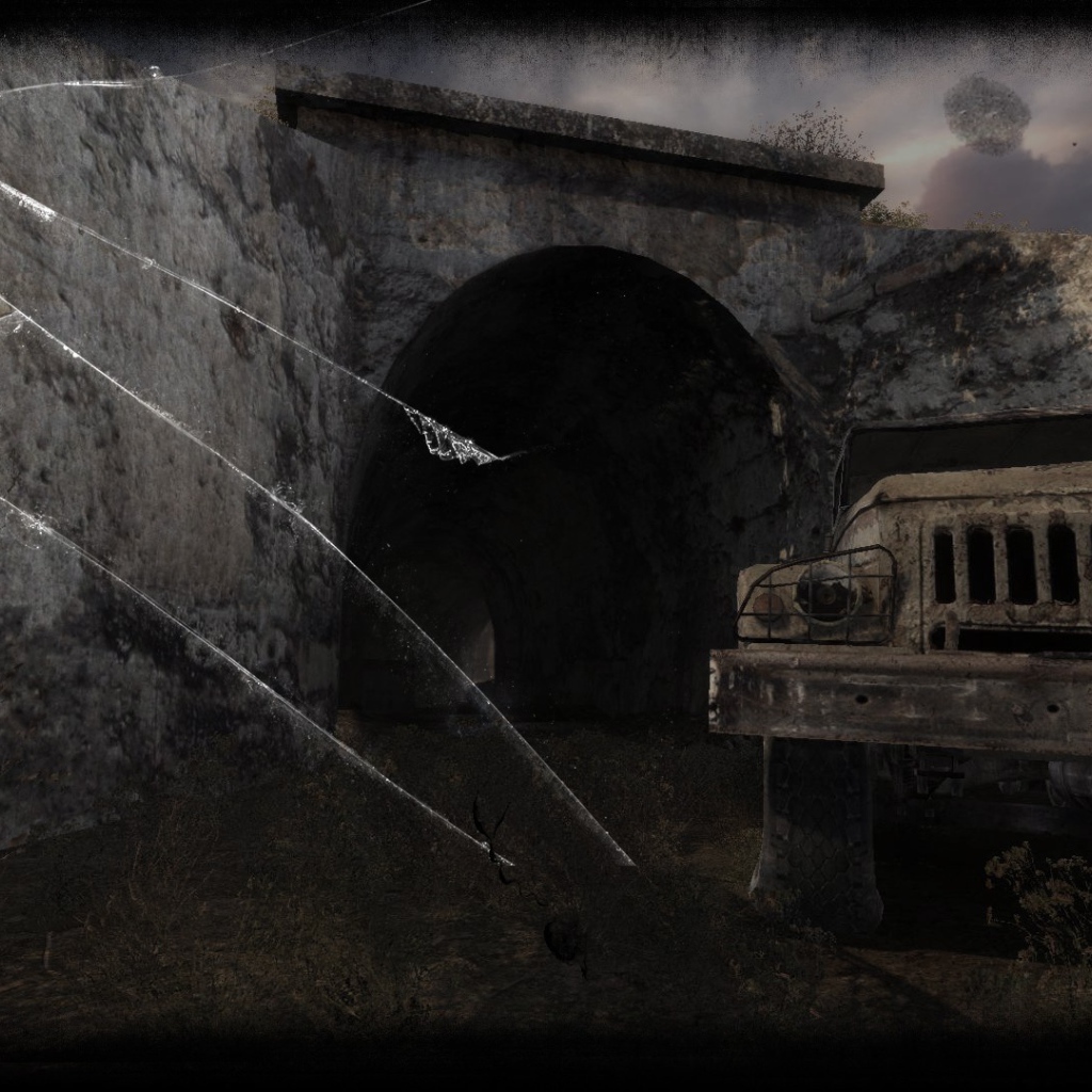 Вход в заброшенную военную базу