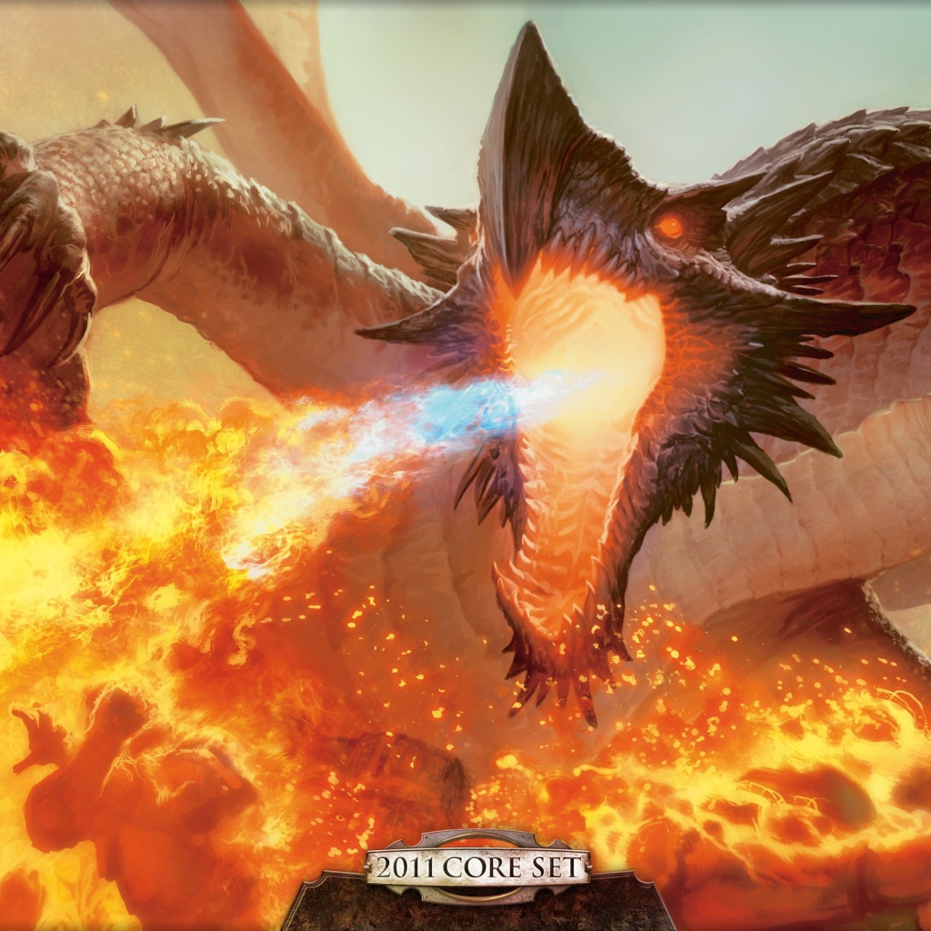Огнедышащий дракон в игре Magic The Gathering