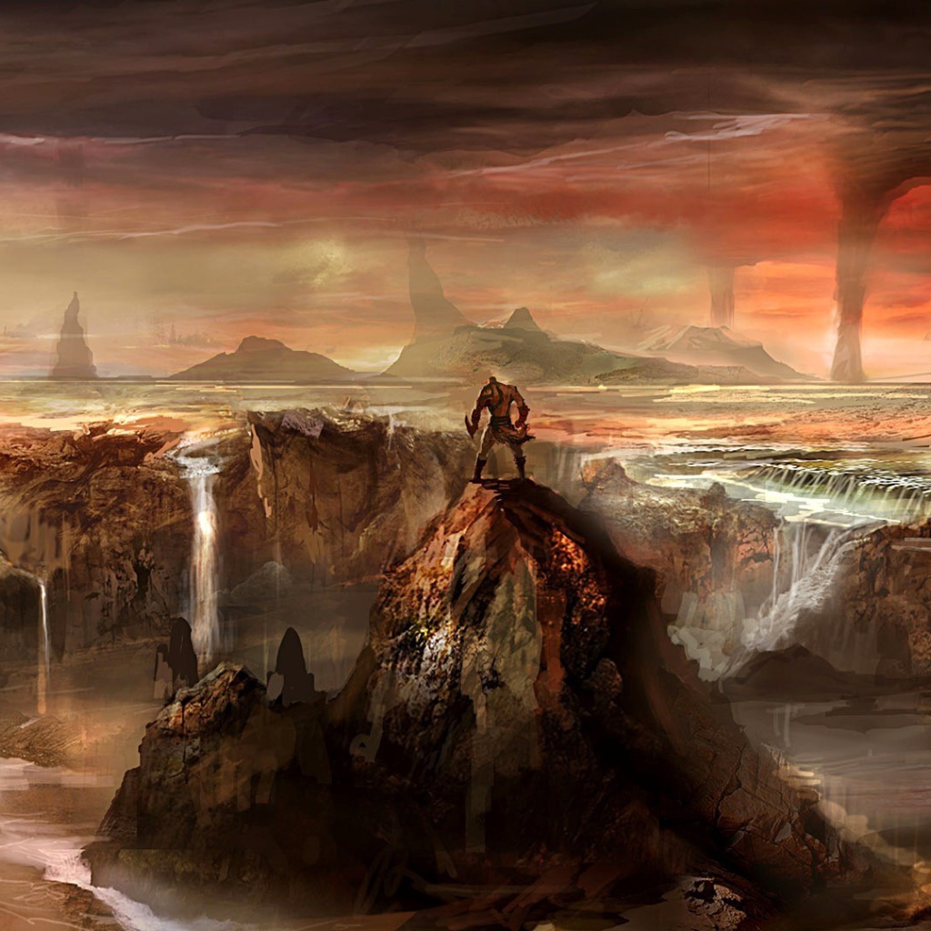 Огненный мир игры God of War