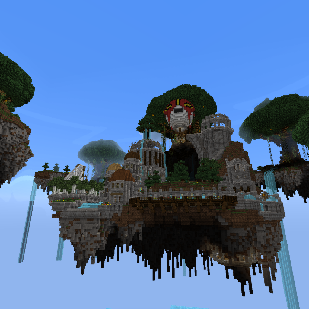 Летающие острова в игре Minecraft