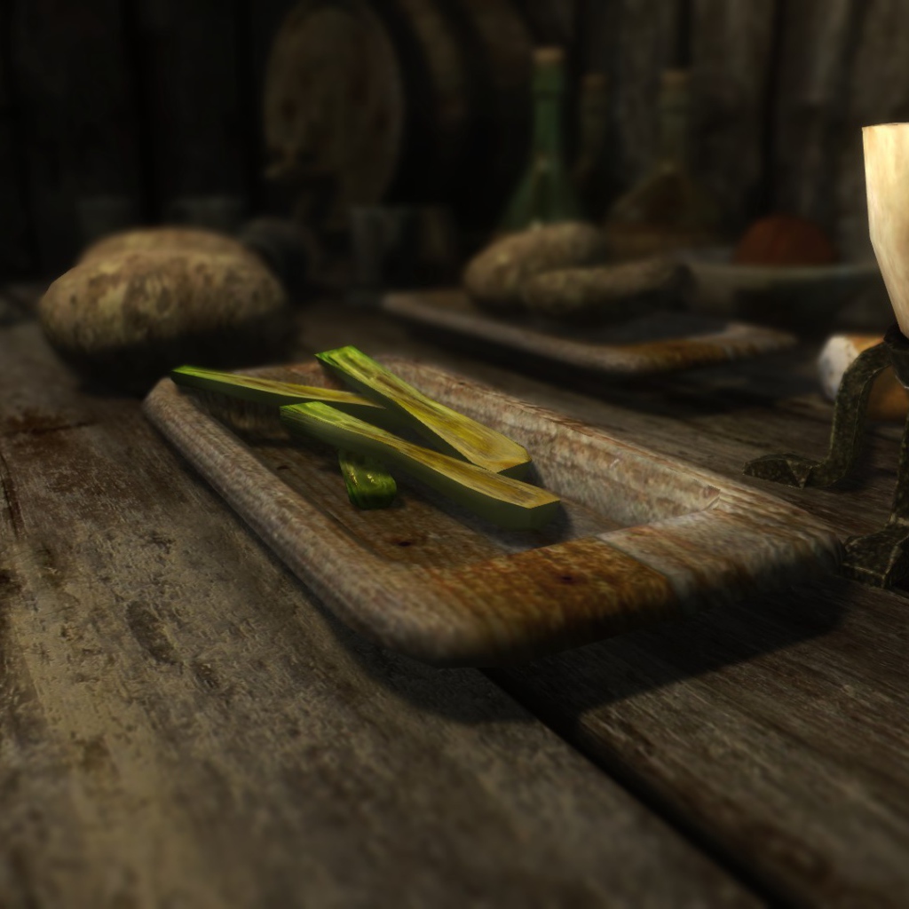 Еда на столе в игре