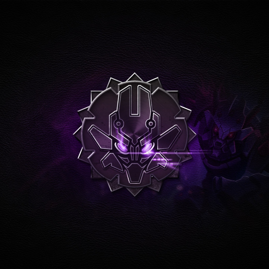 Игра от Riot Games, сиреневый знак