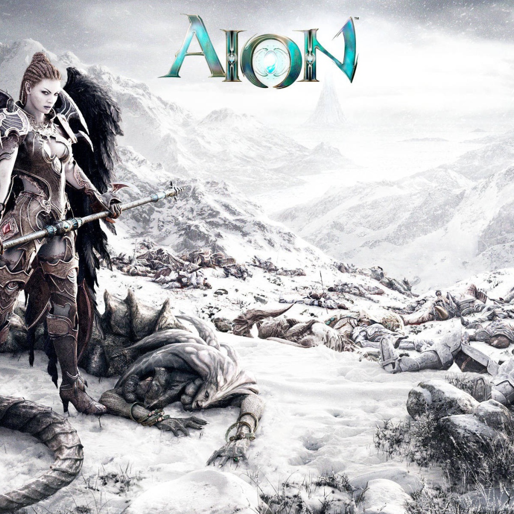 Девушка воин из игры Aion Online