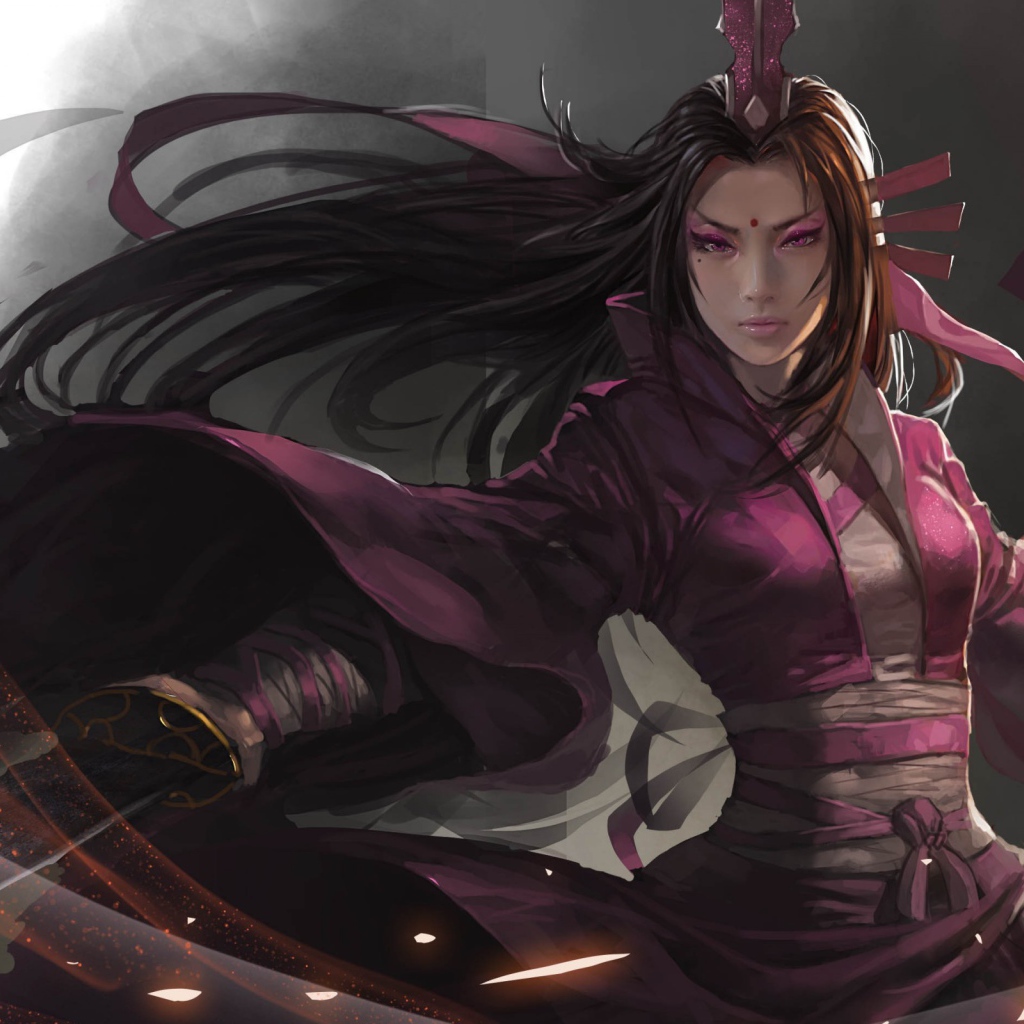 Девушка воин из игры Dynasty Warriors