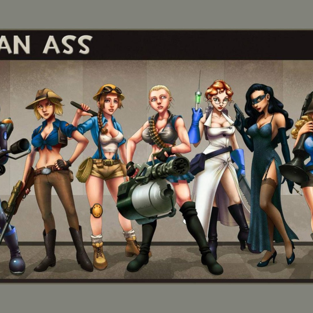 Девушки из игры Team Fortress
