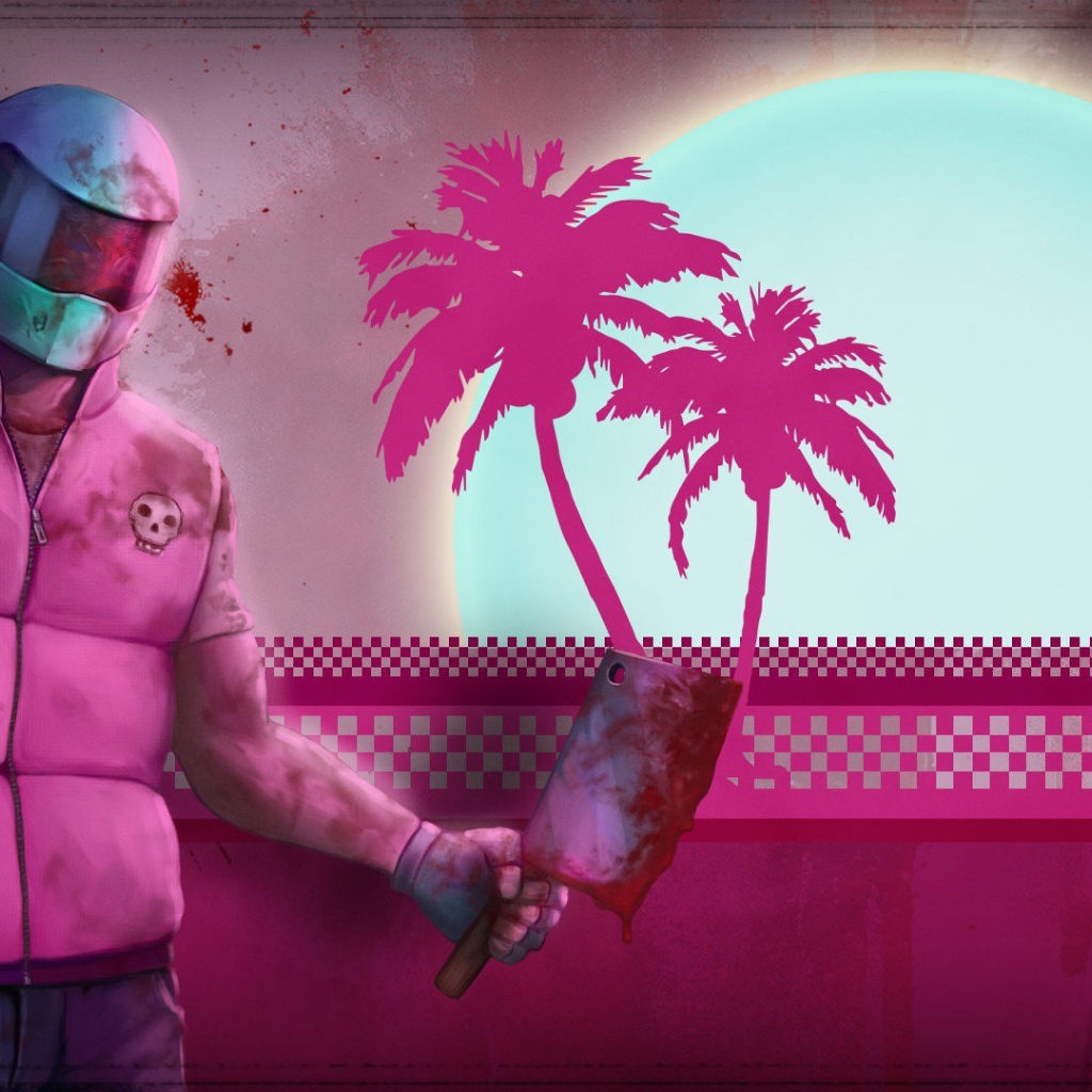 Герой в розовой куртке, игра Hotline Miami