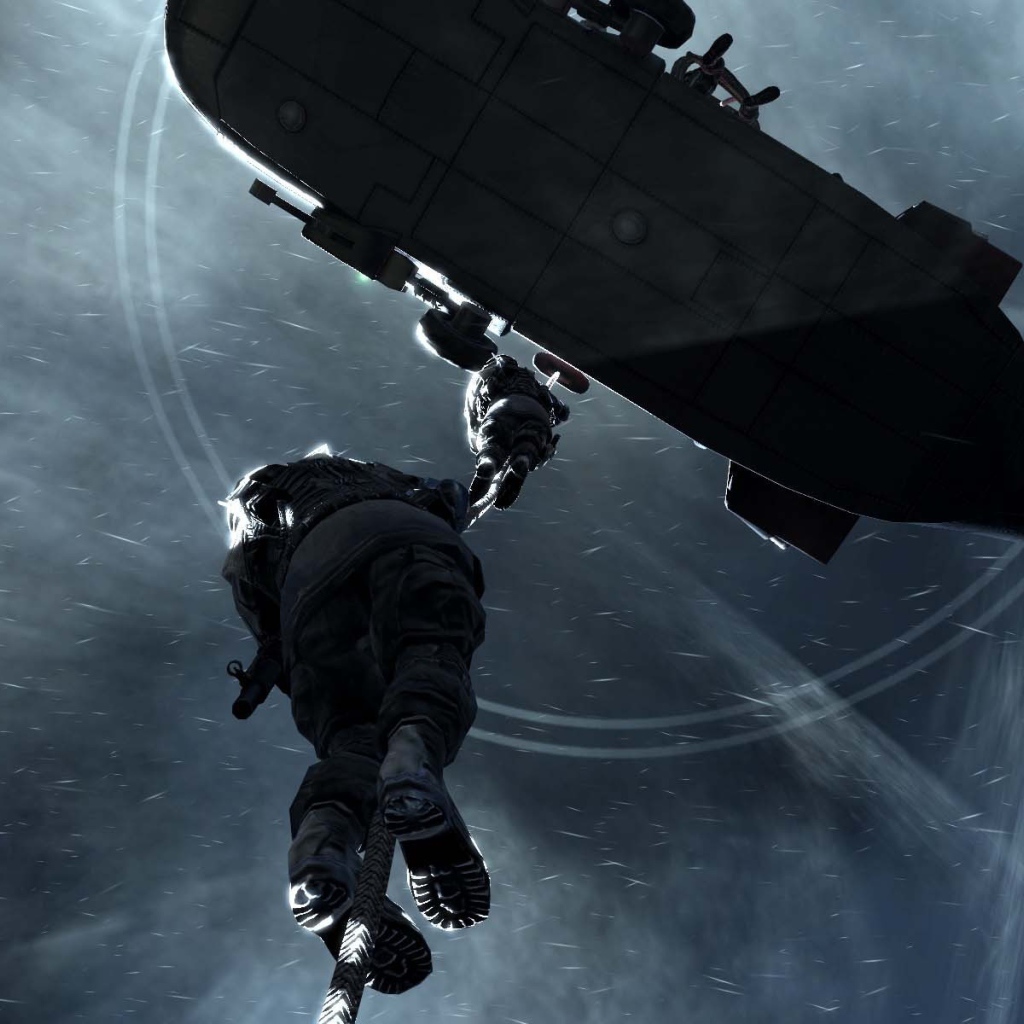 Десант из вертолета в игре Call of Duty