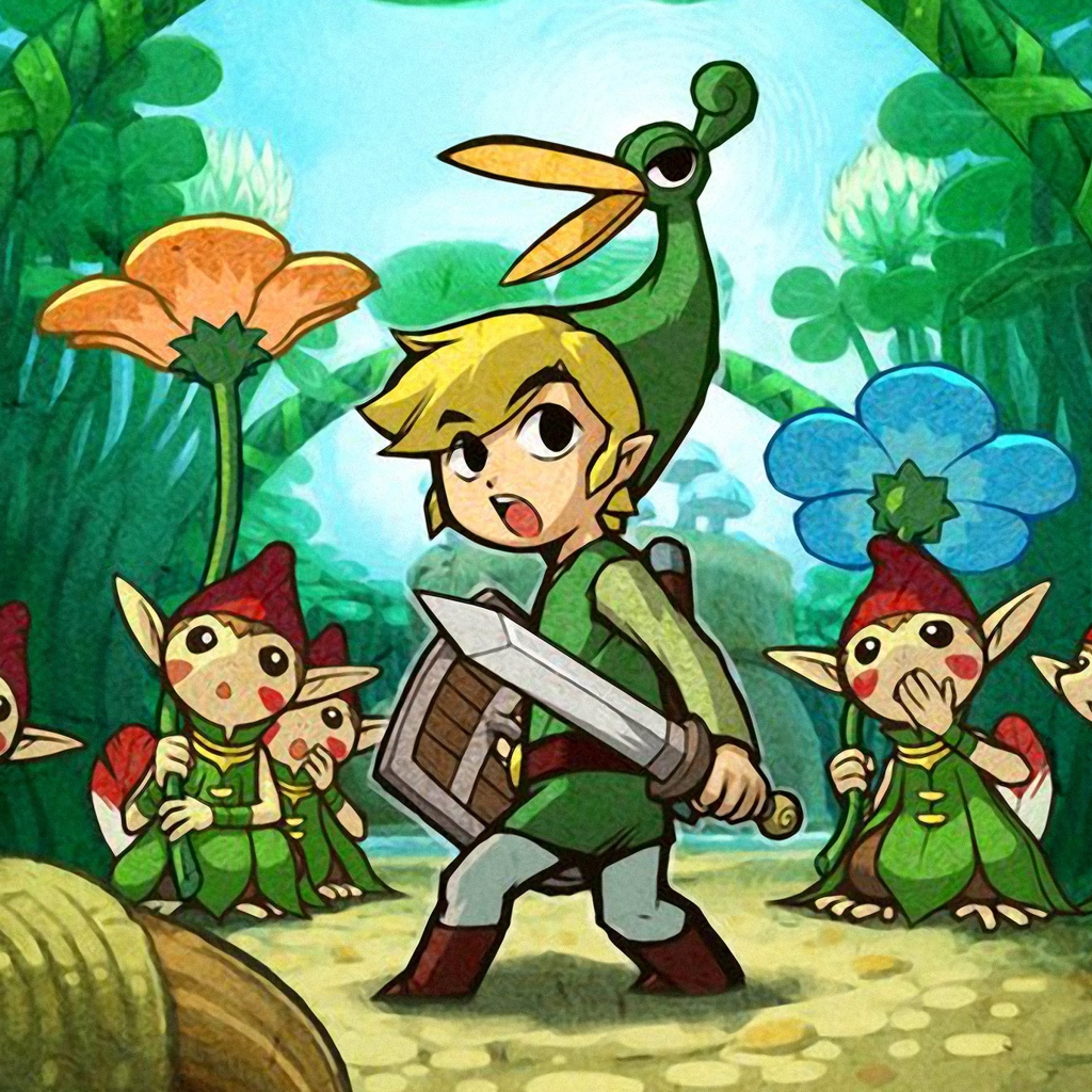 Линк из игры The Legend of Zelda The Minish Cap
